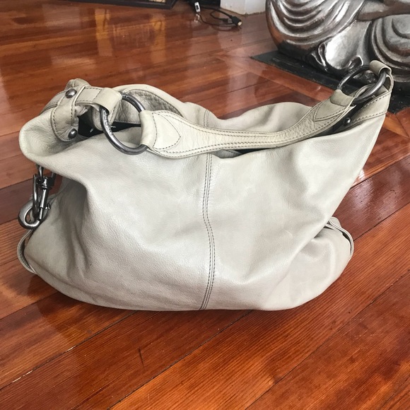 Rebecca Minkoff Handbags - Rebecca Minkoff Light Gray Leather Hobo